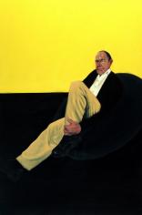 יושב, קומפוזיציה בשחור וצהוב, שמן על בד, 100/150, 2010