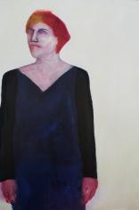 אישה עם שיער אדום, שמן על דיקט, 120/160