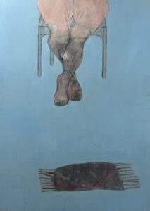 רגליים ושטיח, שמן על דיקט, 160/120, 1994