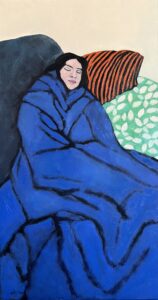 שמיכה-כחולה